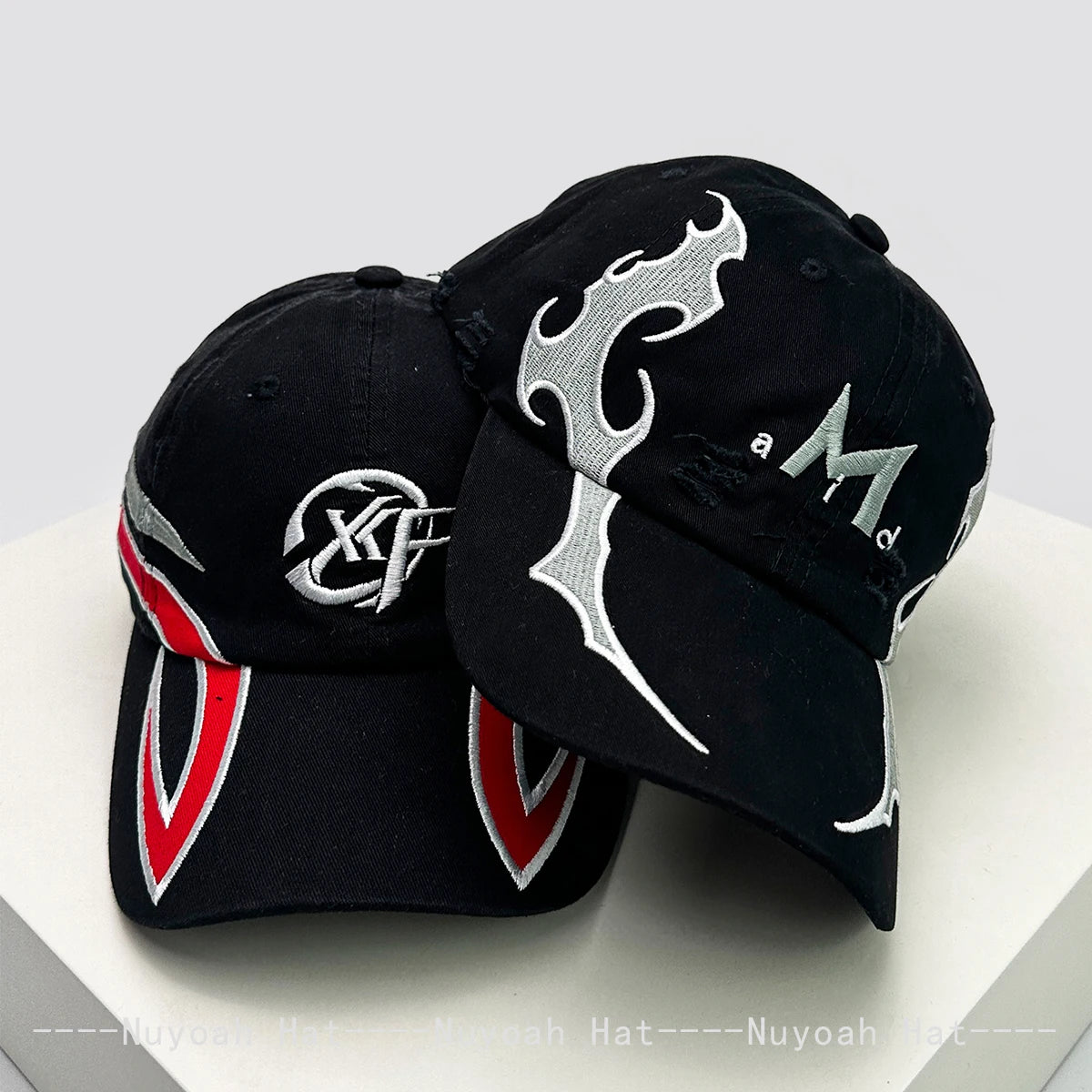 Flame Double-Edged Blade Baseball Hats