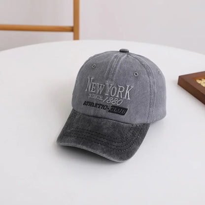 Retro Letter Kids Baseball Cap Fashion Color Block Children Peaked Hat  Sunshade Visors Sport Duck Caps