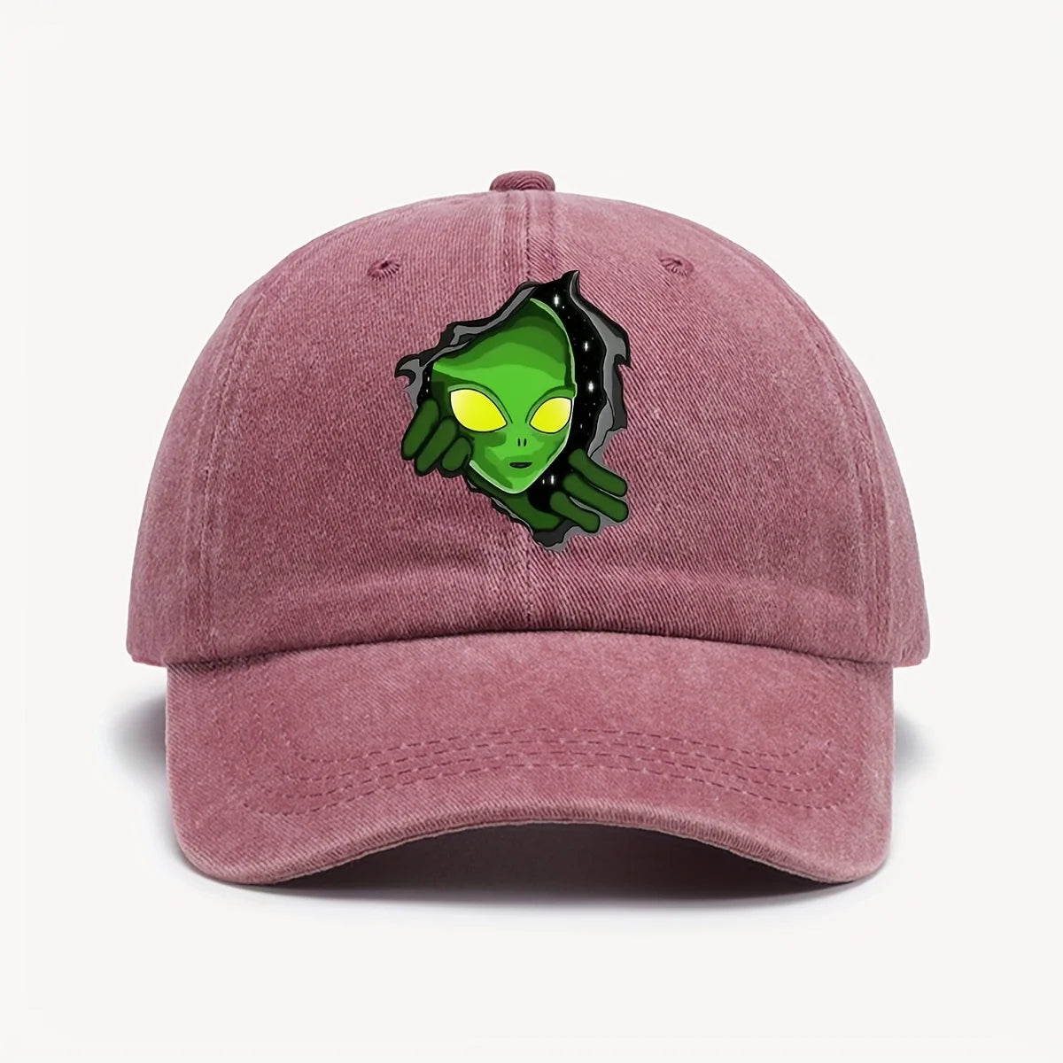 1 Piece Green Vintage Washed Baseball Cap