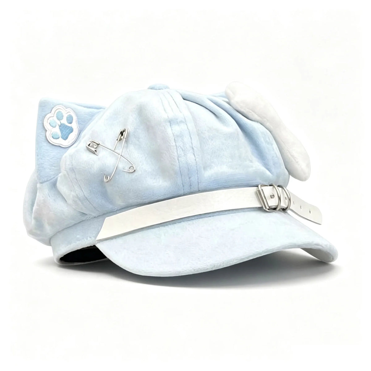 Cute Cat Ears Women Beret Anime Cat Paw Print Newsboy Cap Japanese Sweet Style Baseball Hat Daily Casual Wear