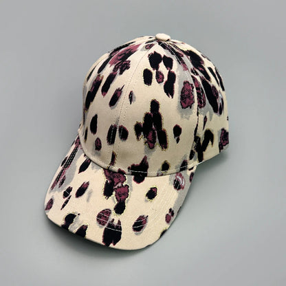 Graffiti Leopard Stripe Print Baseball Hats