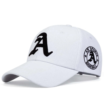 Unisex Gothic Letter A Embroidery Baseball Caps