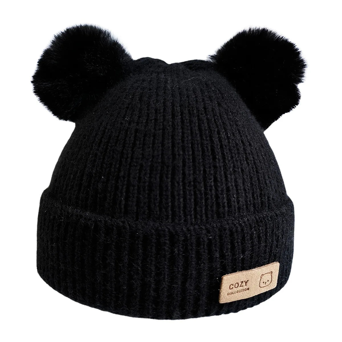 Cozy Winter Baby Hat Soft Cartoon Mouse Head Hat For Girls Boys Kids Outdoor