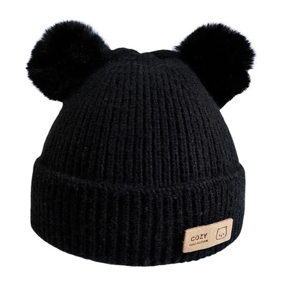 Cozy Winter Baby Hat Soft Cartoon Mouse Head Hat For Girls Boys Kids Outdoor