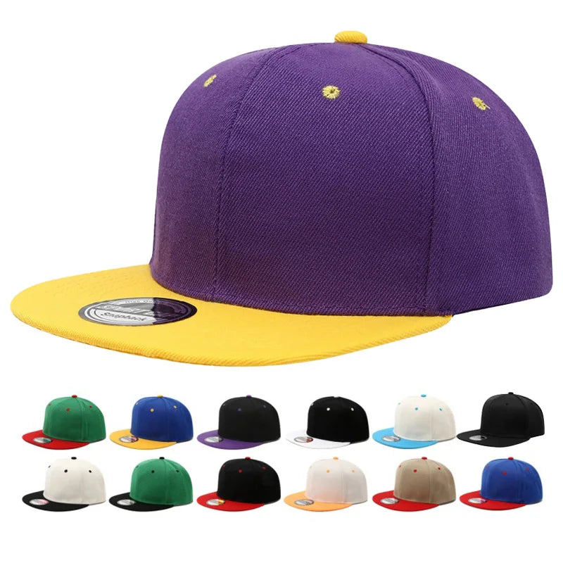 Cap Plain Snapback Cap Men Women