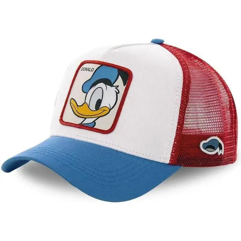 Cartoon Anime Baseball Cap Cute Embroidery Mickey Donald Duck Sun Hat
