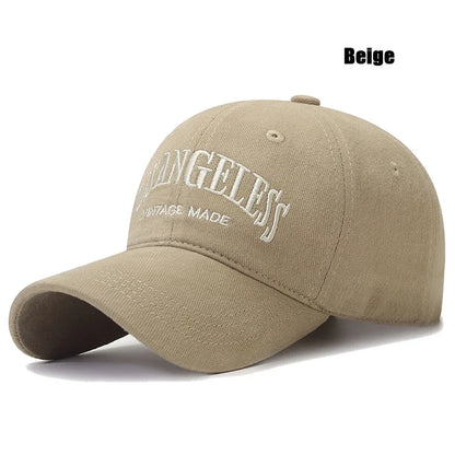 Lettering Embroidery Cotton Hard Top Adjustable Soft Top Baseball Cap