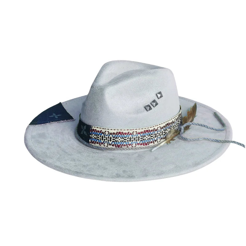 Handmade Fedora Hat Suede Men's And Women's Hat