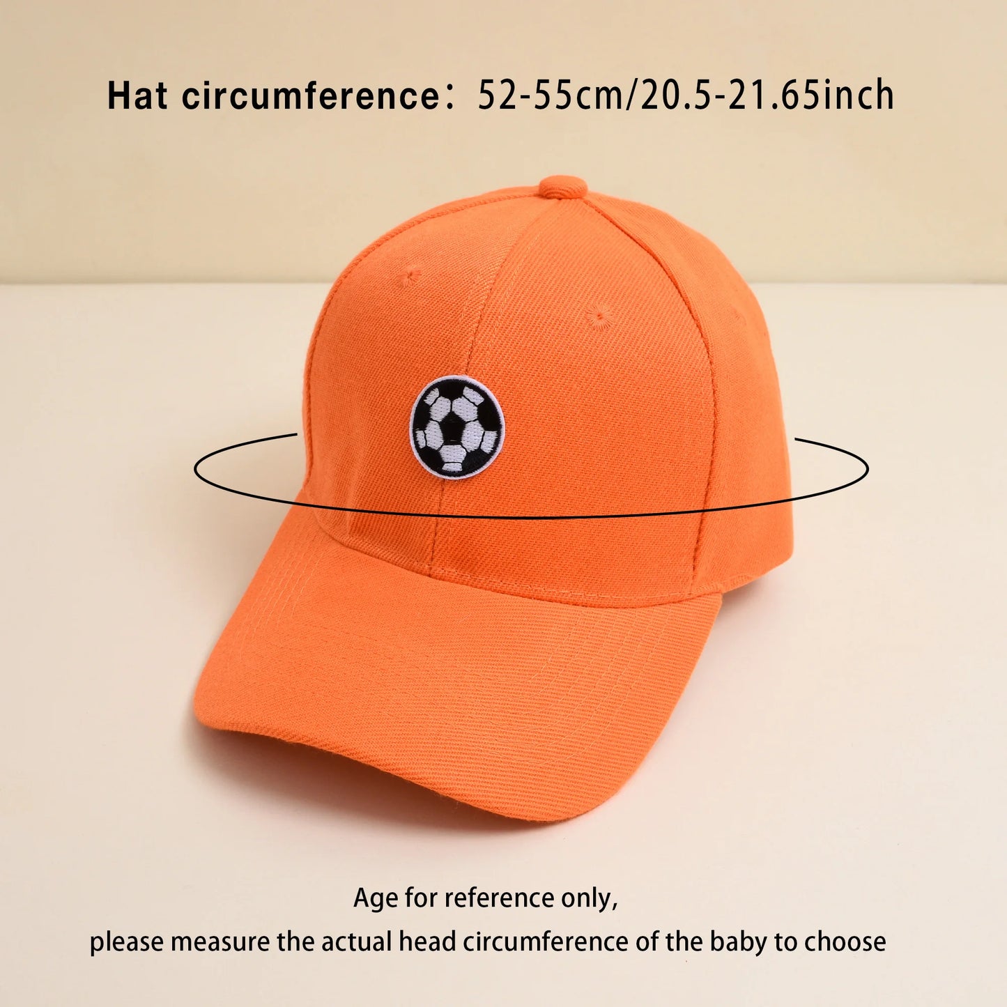 Children's Soccer Patterned Baseball Cap