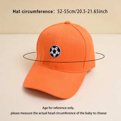 Children's Soccer Patterned Baseball Cap