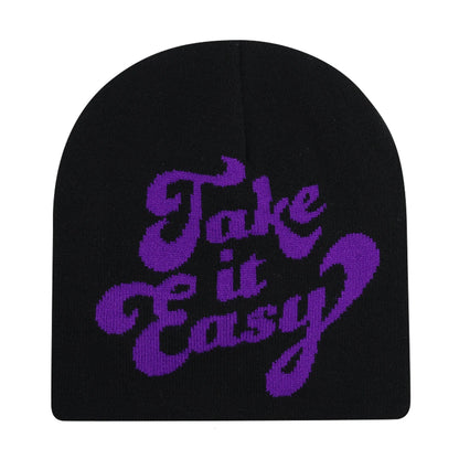 Y2k Letter Butter Knit Hats Skullies Beanies Autumn Winter Warm Hat