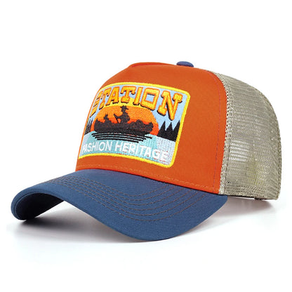 Fashionable Creative Baseball Hat Station Small Boat Embroidery Baseball Cap