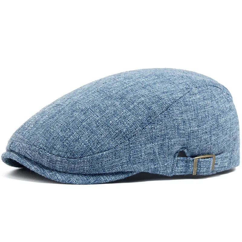 Spring And Summer Cotton Solid Newsboy Caps