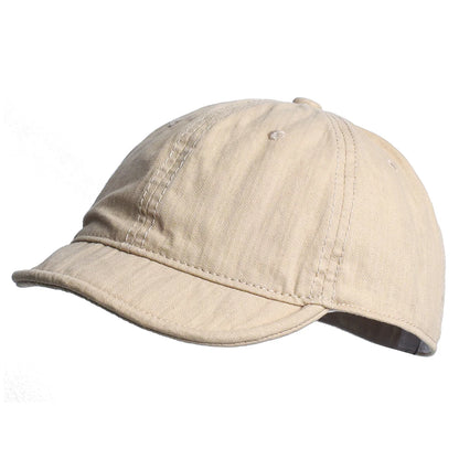 Vintage Short Brim Cotton Baseball Cap Men Women Dad Hat