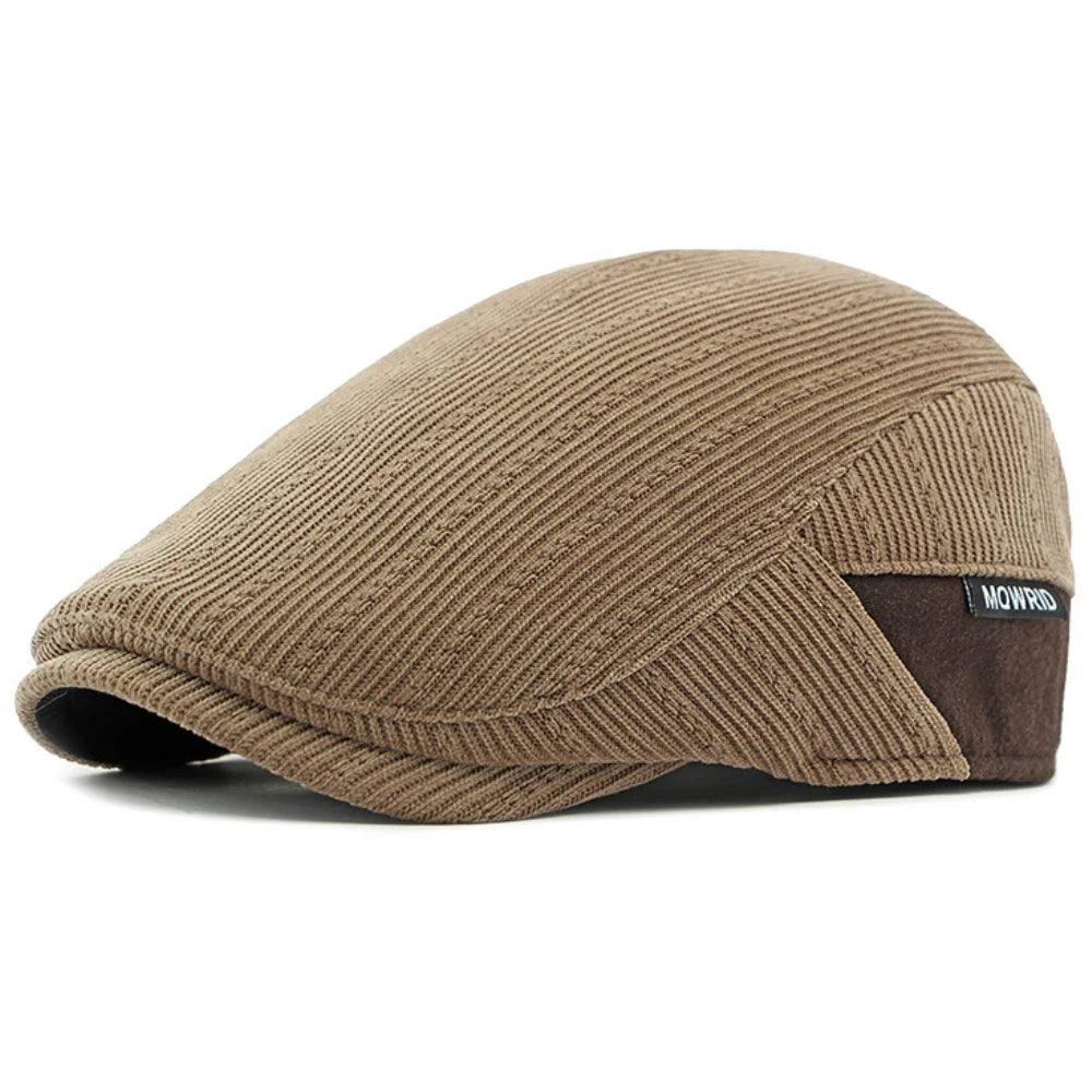 Berets Autumn Winter Hat Caps For Men Women Fleece Lined Corduroy Beret Hat