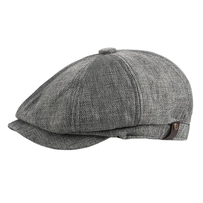Adjustable Weave Linen-Like Cotton Newsboy Hat