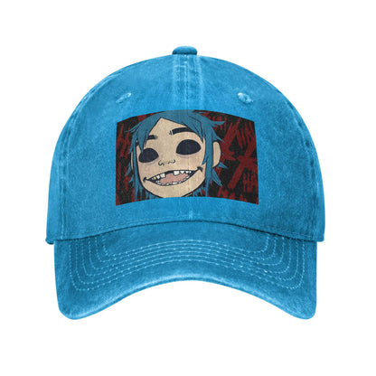 Feel Good Gorillaz Virtual Band Denim Fabric Cap