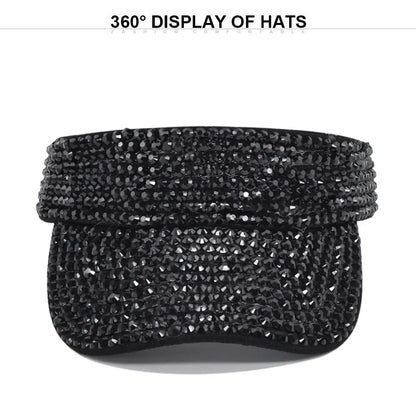 Cool Women Sun Hats Diamond Sports Cap Empty Top Baseball Caps