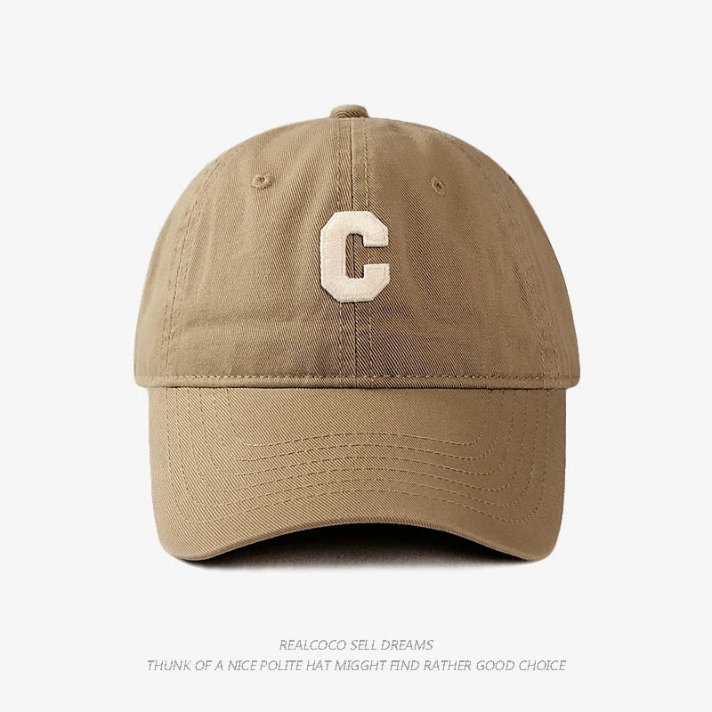 C Logo Baseball Cap For Spring And Summer Sun Protection