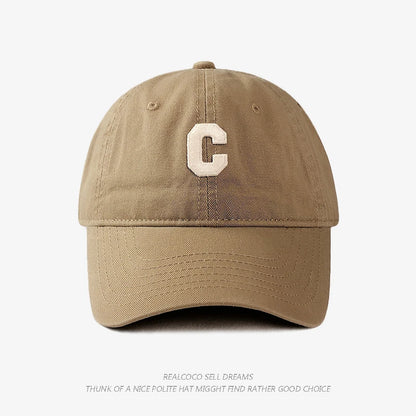 C Logo Baseball Cap For Spring And Summer Sun Protection