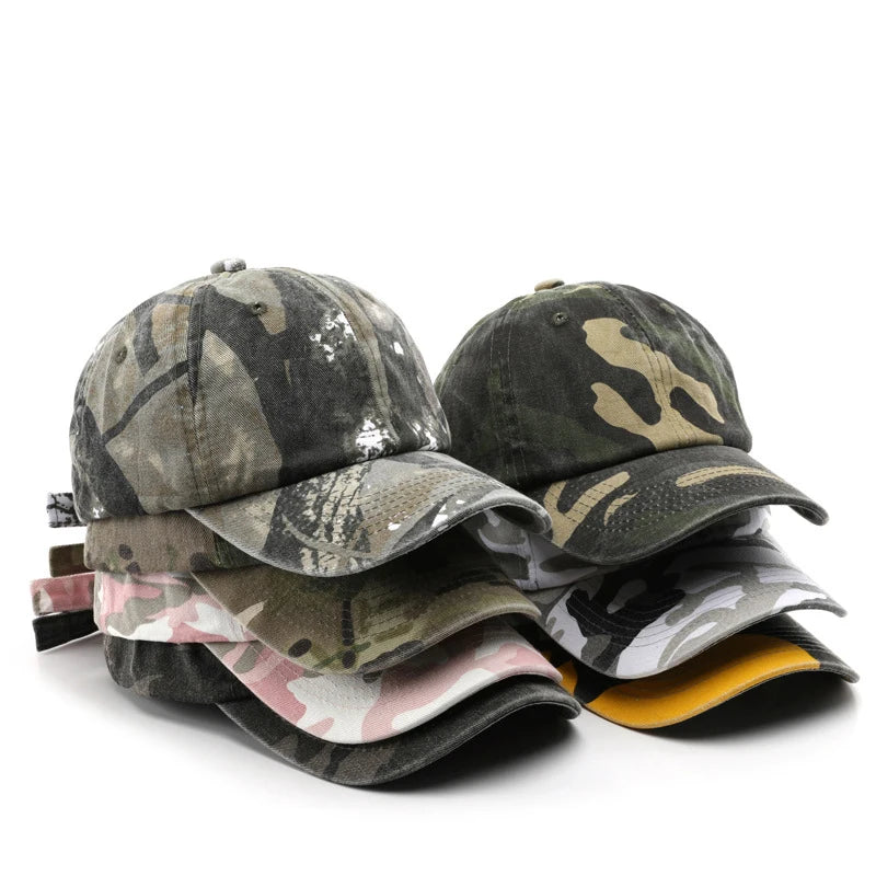 Men's And Women's Multi-Color Camouflage Baseball Caps