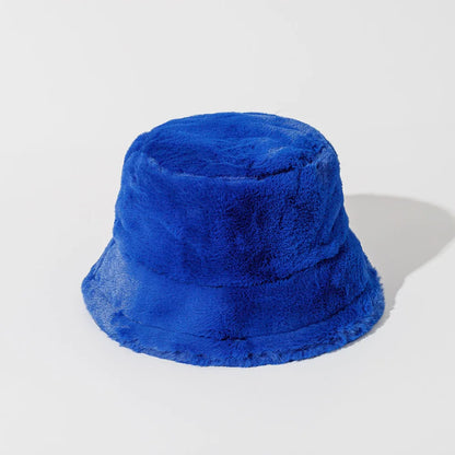 Funny Fashion Autumn Winter Leopard Fur Bucket Hat