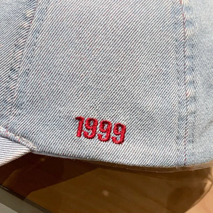 Retro Solid Color Denim Baseball Cap Personalized Fashion Hole Do Old Cap