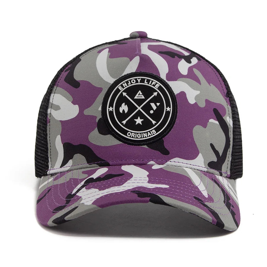Enjoy Life Letter Patch Baseball Hat
