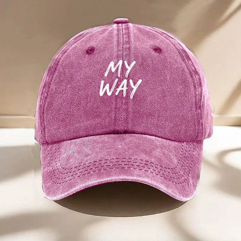 Men's Letter Baseball Cap For Casual Outdoor