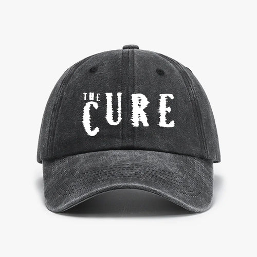 The Cure Cap Washed Distressed Denim Caps