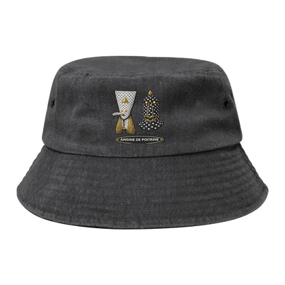 Men Women Distressed Denim Sun Hat  Bob Hat Fishing Cap Hiking