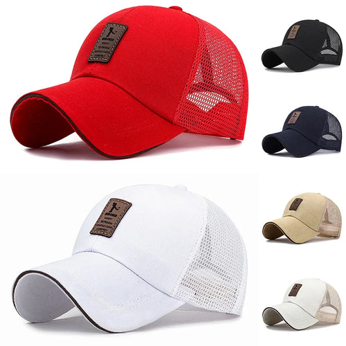 Unisex Cap Casual Plain Mesh Baseball Cap Adjustable Snapback Hats Hip Hop Trucker Cap Streetwear Dad Hat