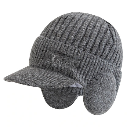 New Unisex Winter Hat Plush Fur Lined Warm Earflap Cap