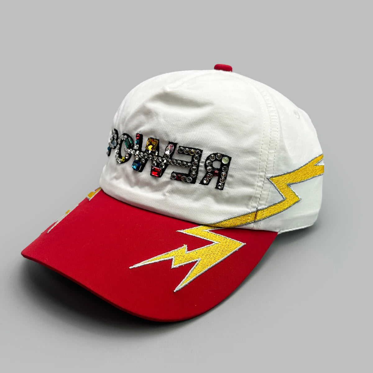 Flash Diamond Letters Lightning Embroidery Baseball Hats