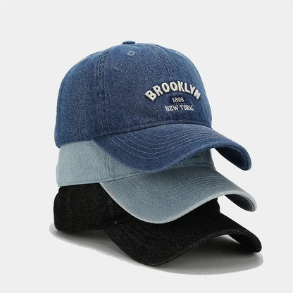 Four Seasons Denim Letter Casquette Baseball Cap