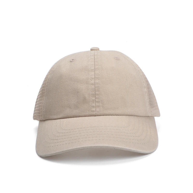 Men's Women Vintage Fashion Adjustable Mesh Trucker Hat