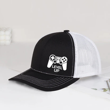 Gaming Controller “Level Up” Printed Baseball Cap