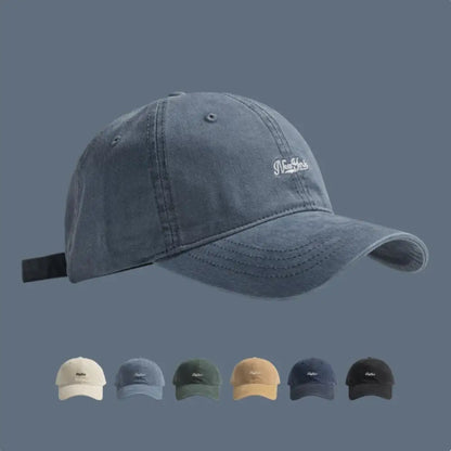 Korean Letter Embroidered Baseball Cap Simple Mesh Casual Hat For Men Women Outdoor Camping Daily Streetwear