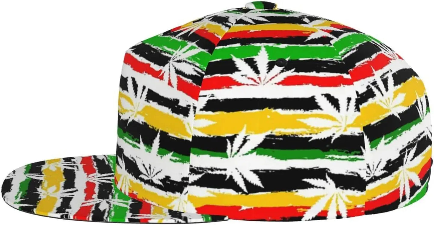 Jamaican Flag Baseball Cap Adjustable Fashion Casual Flat