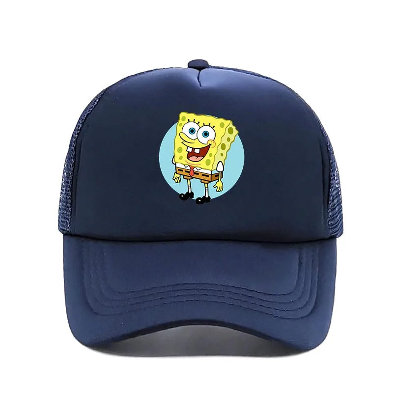 Fashion Cute SpongeBobs Print Baseball Cap Cartoon Men Women Summer