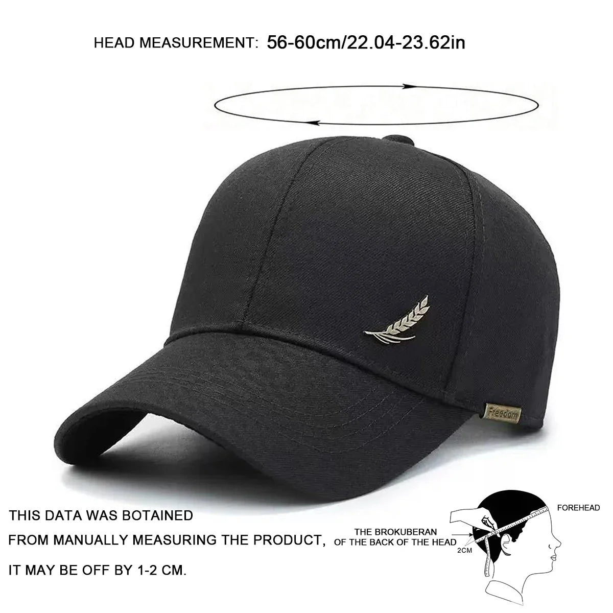 Unisex Feather Embroidery Baseball Caps Spring Autumn