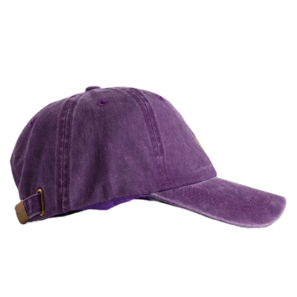 Unisex Yours Letter Embroidery Washed Cotton Baseball Cap