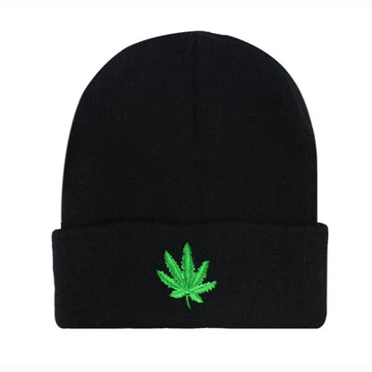 Winter Maple Leaf Woolen Hat Outdoor Fashion Hip Hop
