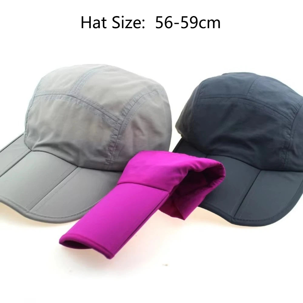 Quick-Drying Sport Baseball Cap Folding Waterproof Sun Protection Hat