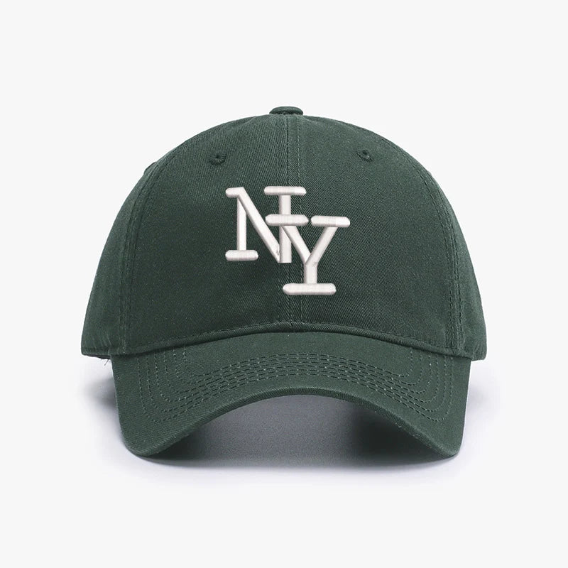 Embroidery NY Letters New York Baseball Cap For Men Soft Top Cotton