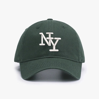 Embroidery NY Letters New York Baseball Cap For Men Soft Top Cotton