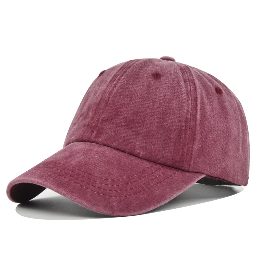 Unisex Baseball Cap Washed Hat Men Women