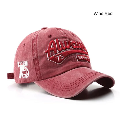 1/6PCS/Set Embroidered Baseball Cap For Women Men Spring Summer
