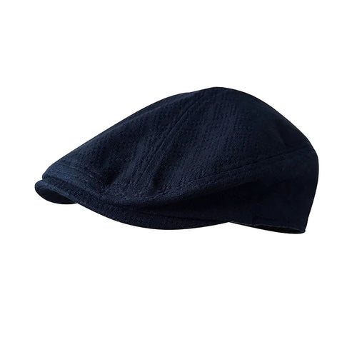 Blue New Flat Cap Linen Men Ivy Newsboy Hats Beret