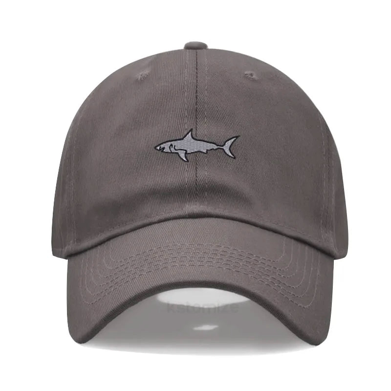Shark Embroidery Baseball Cap For Men Women